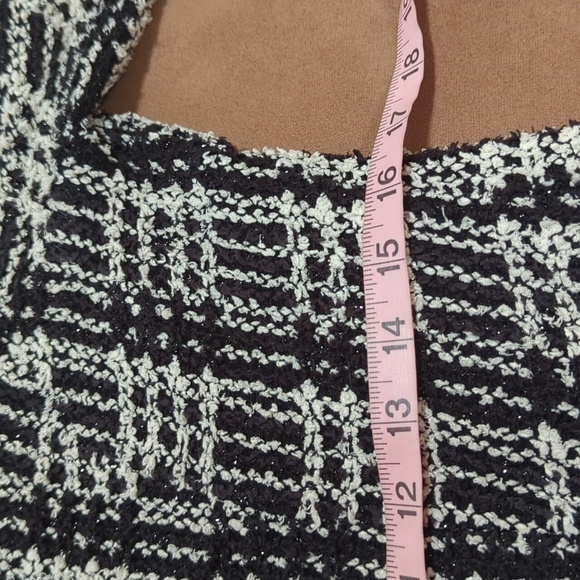 ing Women's Lined Metallic Thread Plaid Cropped Jacket w/Front Zipper Size Large - Picture 11 of 13